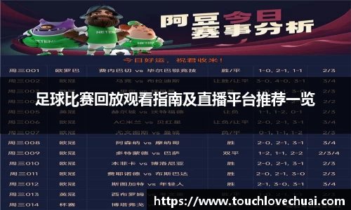足球比赛回放观看指南及直播平台推荐一览